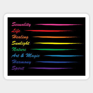Gay Pride Flag Rainbow Meaning Original Magnet